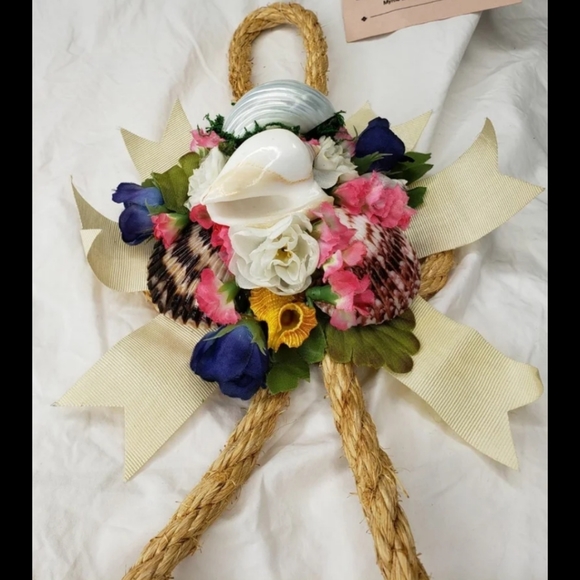 Mariner's Knot Shell Rope Wall Decor Handcrafted Myrtle Beach SC Nautical - Picture 3 of 7